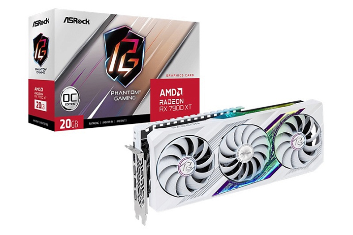 ASRock Radeon RX 7900 XT Phantom Gaming теперь доступна в белом цвете
