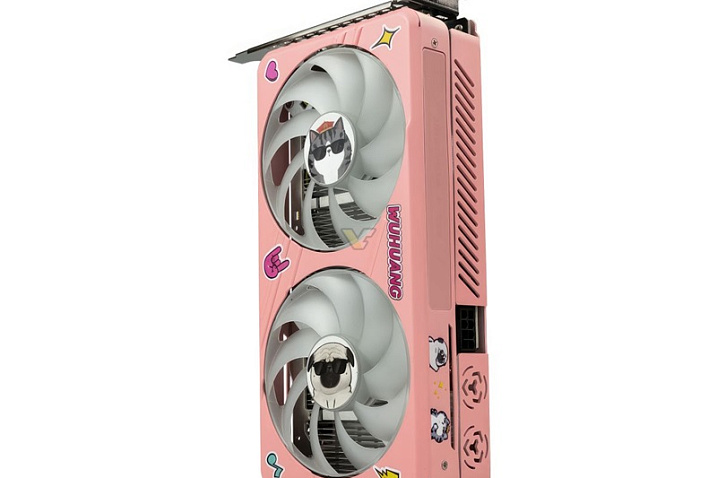 ASL GeForce RTX 4060 Wuhuang Edition украшена кошкой и собачкой