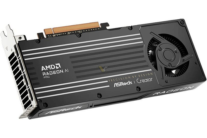 ASRock полноценно представила видеокарту для рабочих станций Radeon AI PRO R9700 Creator
