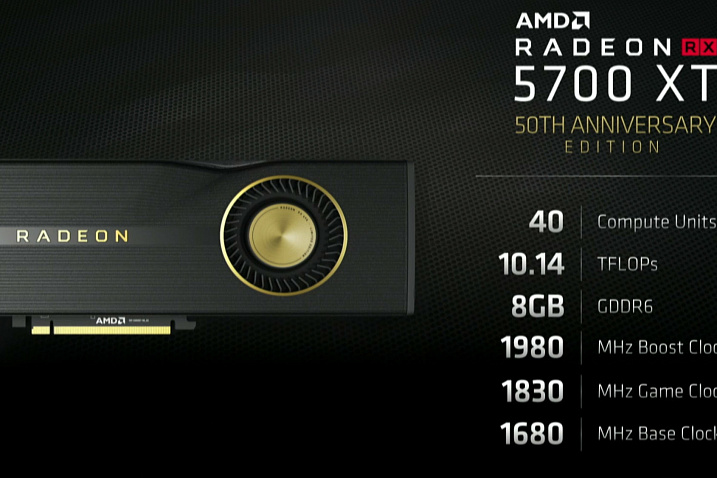 Особое издание AMD Radeon RX 5700 XT 50th Anniversary Edition будет доступно только в США и Китае