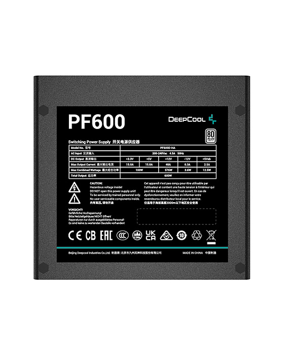 Блок питания Deepcool PF600 Black