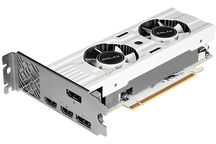 GALAX выпустила низкрофильную GeForce RTX 3050 6GB LP White в белом цвете