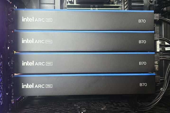 Intel Arc Pro B70 демонстрирует 45% рост FPS в играх по сравнению с Arc Pro B60