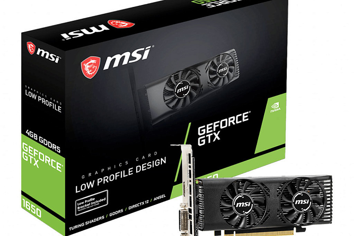 MSI выпустила низкопрофильный вариант видеокарты GeForce GTX 1650