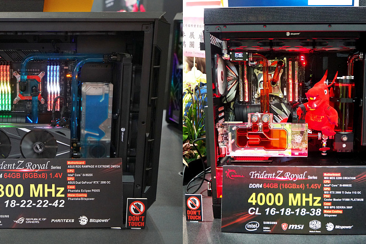 G.SKILL показала на Computex 2019 комплекты памяти DDR4 с объемами до 384 ГБ и скоростями до DDR4-5200