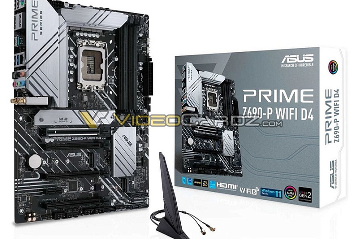 Изображения материнских плат ASUS PRIME Z690 для Intel Alder Lake