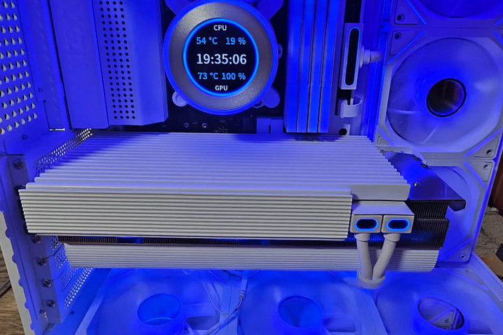 Радиатор от автомобильного усилителя помогает снизить температуру GeForce RTX 3080 на 15°C