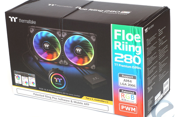 Обзор и тест системы жидкостного охлаждения Thermaltake Floe Riing RGB 280 TT Premium Edition