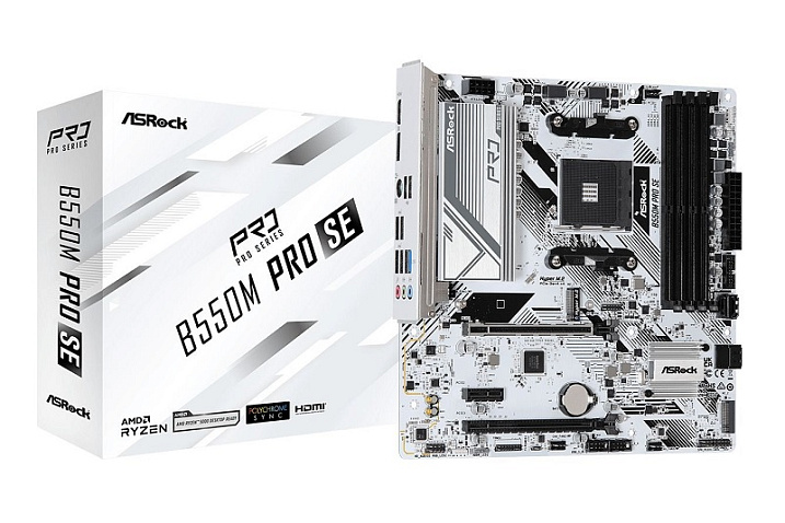 ASRock выпустила белые материнские платы на AMD B550 и Intel B760/H610
