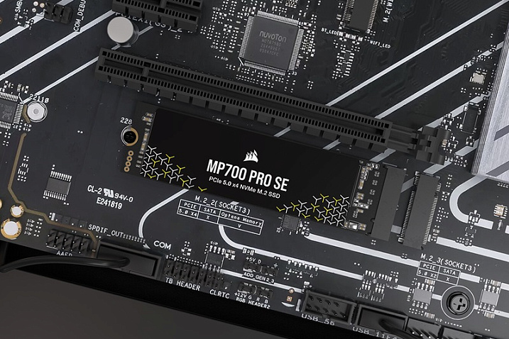 CORSAIR анонсировала твердотельный накопитель MP700 PRO SE