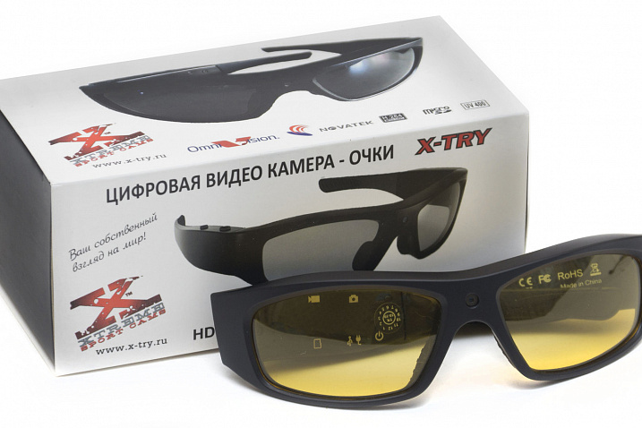 Обзор очков со встроенной видеокамерой X-TRY XTG100 HD ORIGINAL