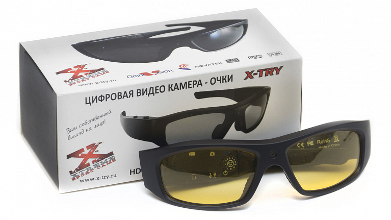 Обзор очков со встроенной видеокамерой X-TRY XTG100 HD ORIGINAL