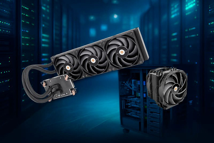 Thermaltake выпустила готовую СЖО AW360/420 и воздушный кулер WAir для рабочих станций