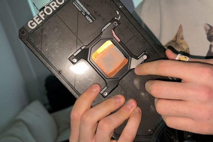 Покупатель б/у GeForce RTX 5090 вместо видеокарты получил лишь систему охлаждения
