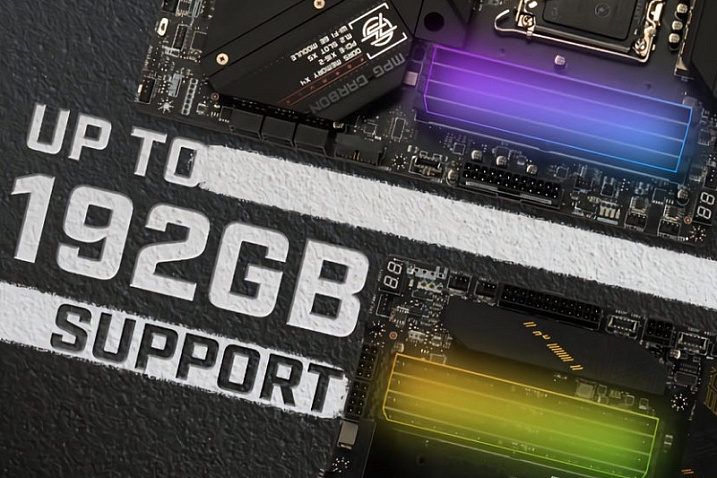 Материнские платы MSI 600 и 700 серий поддерживают модули DDR5 объемом 24 и 48 Гбайт