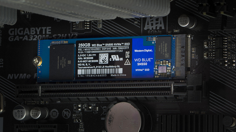 Обзор и тестирование M.2 NVMe-накопителя Western Digital Blue SN550 ёмкостью 250 Гб