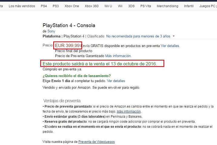 На испанском Amazon появилась новая модель Sony PlayStation 4