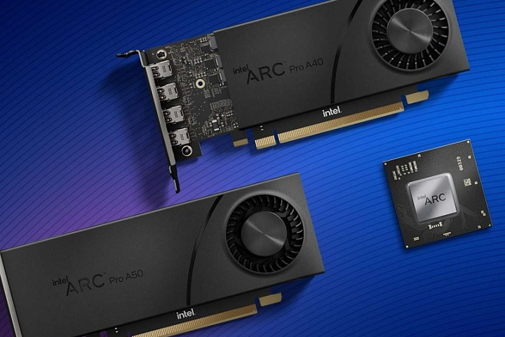 Intel представила профессиональные видеокарты Arc Pro