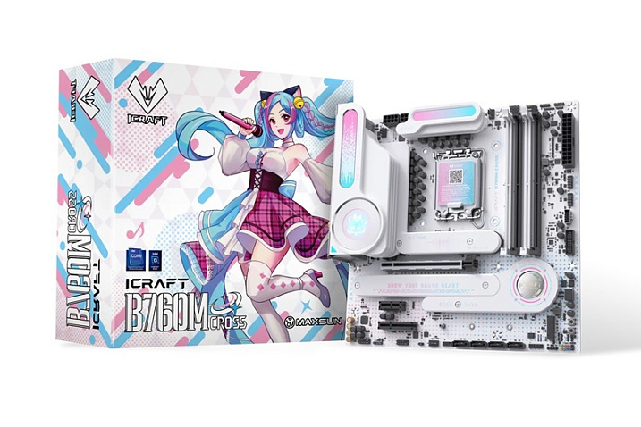Maxsun выпустила аниме-плату iCraft B760M Cross