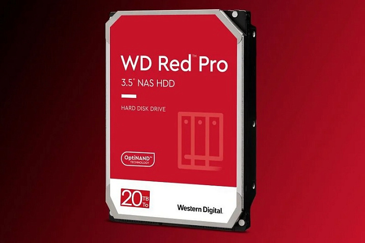 Western Digital выпустила жесткий диск WD Red Pro объемом 20 Тбайт
