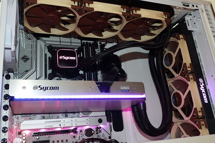 Sycom показала видеокарту GeForce RTX 5090 Hydro LC Graphics Plus с СЖО LINK+