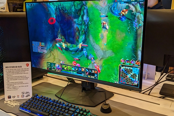Монитор MSI MEG 321URX QD-OLED получил ускоритель искусственного интеллекта
