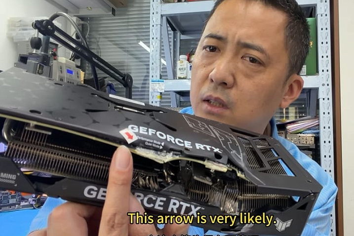 GeForce RTX 4070 SUPER не пережила удары молотком