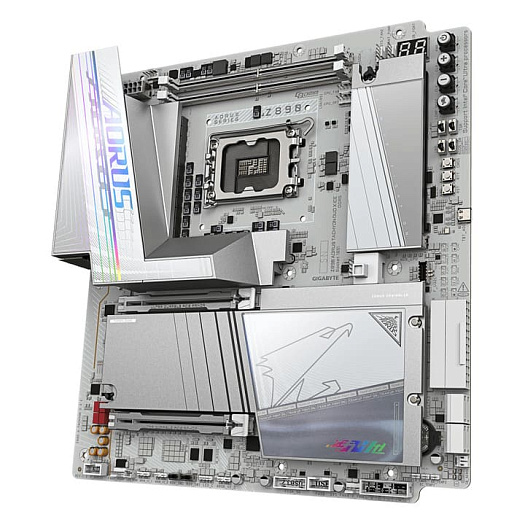 Плата для оверклокеров GIGABYTE Z890 AORUS TACHYON DUO X ICE поддерживает DDR5-10400