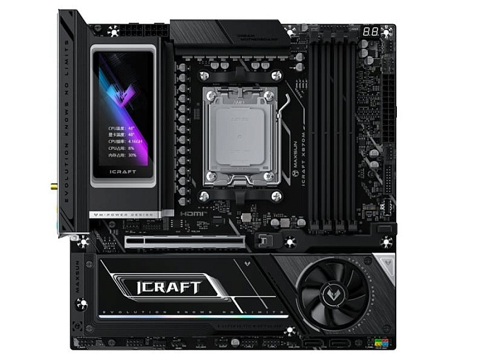 MAXSUN показала премиальную материнскую плату iCraft X870M