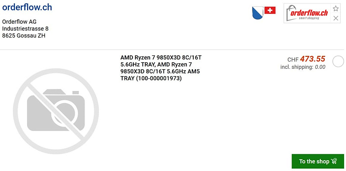 Розничные магазины начали добавлять Ryzen 7 9850X3D в свой ассортимент