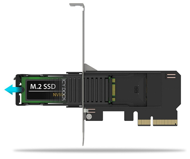 Icy Dock выпустила адаптер ExpressSlot Core MB305M4P-B для быстрой замены SSD M.2