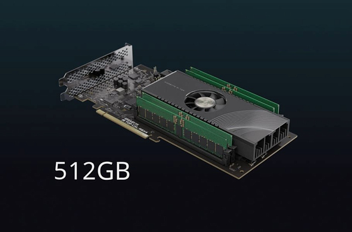 Плата расширения GIGABYTE AI TOP CXL R5X4 позволяет добавить до 512 Гбайт DDR5