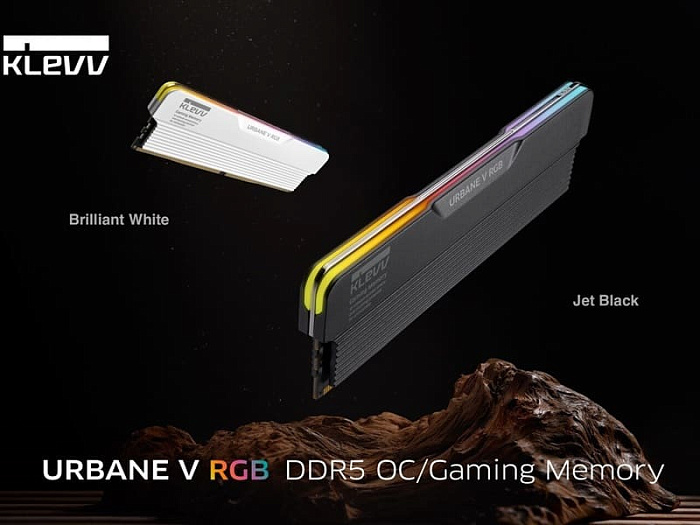 Модули памяти KLEVV URBANE V RGB DDR5 / OC теперь доступны в тёмном дизайне