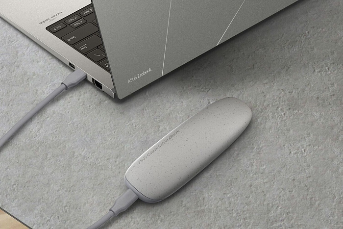 ASUS анонсировала портативный накопитель Cobble, напоминающий камень  