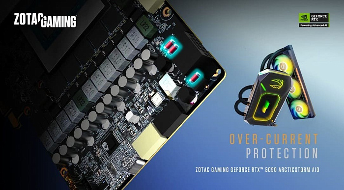 Видеокарта ZOTAC GeForce RTX 5090 ArcticStorm поставляется с готовой 360-мм СЖО