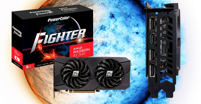 PowerColor выпустила обновлённую версию видеокарты Radeon RX 7600 Fighter