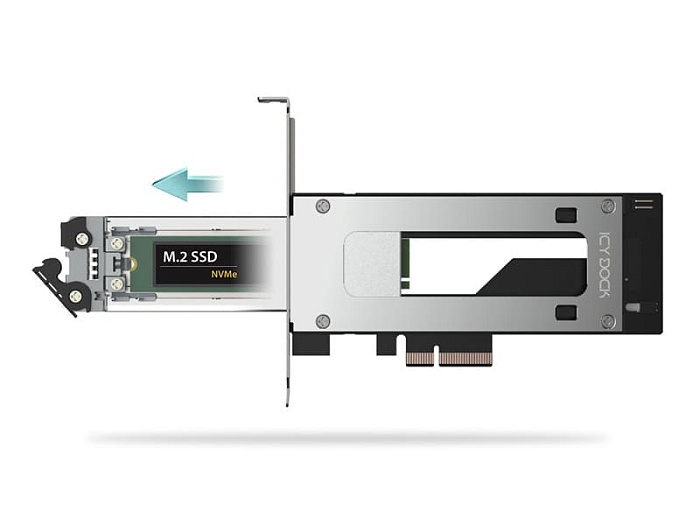 ICY DOCK выпустила плату расширения MB840M5P-B для быстрой замены SSD M.2
