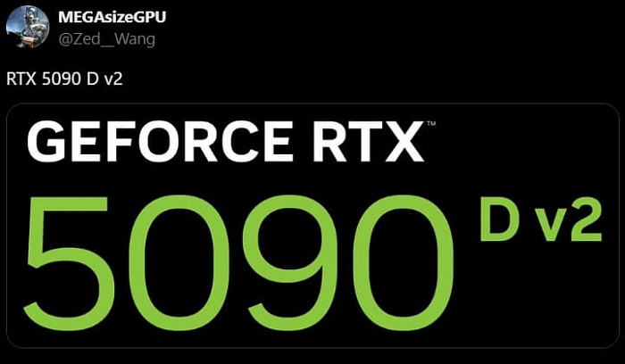 Слух: новая версия китайского флагмана GeForce RTX 5090 D получит приписку “v2”