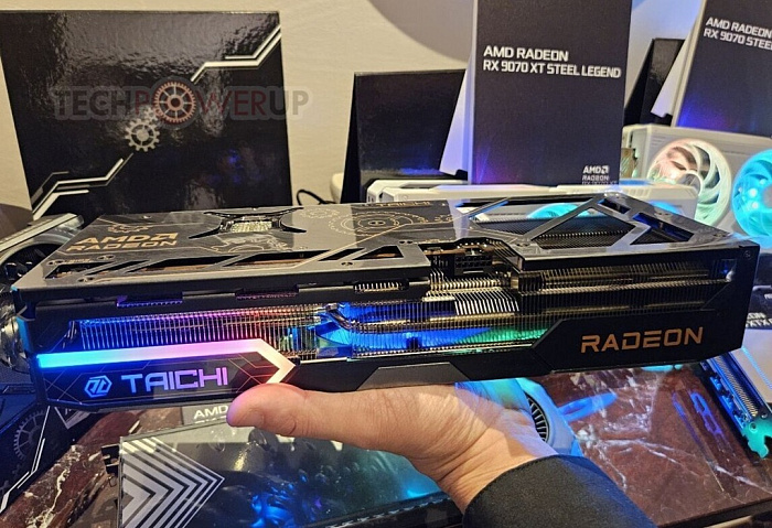 ASRock Radeon RX 9070 XT Steel Legend получила разъем 12V-2x6