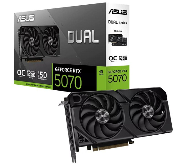 ASUS выпустила укороченную видеокарту DUAL GeForce RTX 5070 EVO