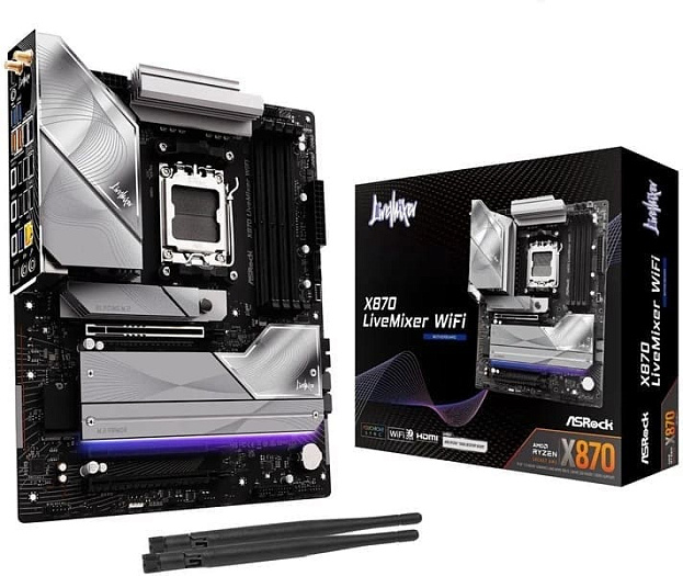 Материнская плата ASRock X870 LiveMixer с 25 разъёмами USB оценена в $230