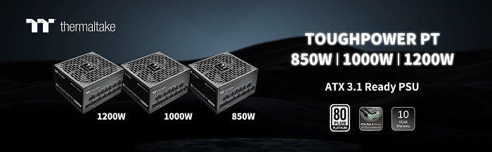 Thermaltake выпустила серию премиальных блоков питания Toughpower PT Platinum Thermaltake выпустила серию премиальных блоков питания Toughpower PT Platinum
