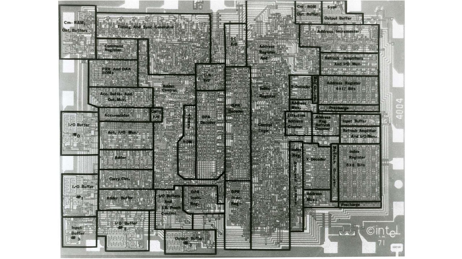 Intel 4004 схема