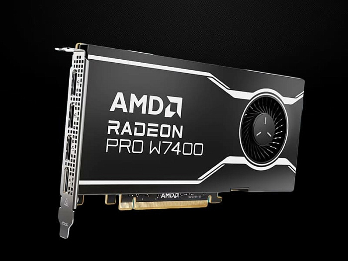 AMD представила Radeon Pro W7400 &mdash; энергоэффективную профессиональную видеокарту на RDNA 3