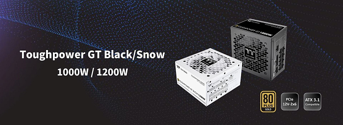 Серия блоков питания Thermaltake Toughpower GT пополнилась моделями мощностью 1000 и 1200 Вт