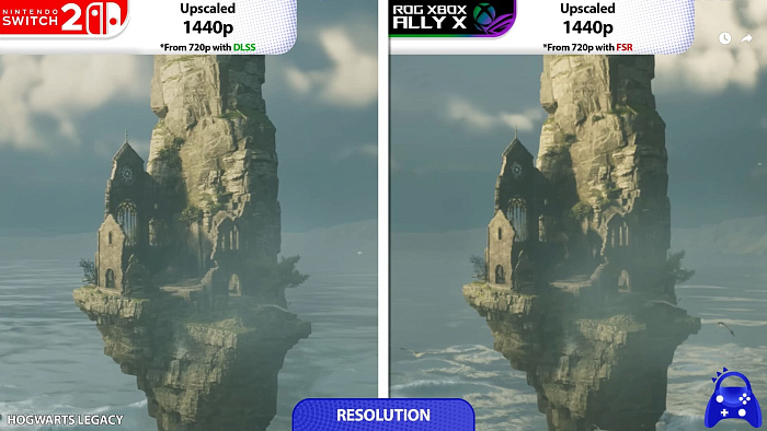 Качество масштабирования на Nintendo Switch 2 без шансов превосходит ASUS ROG Xbox Ally X