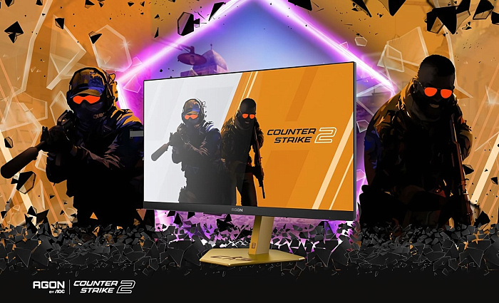 AGON выпустила монитор PRO CS24A с уникальным дизайном, вдохновлённым Counter-Strike 2
