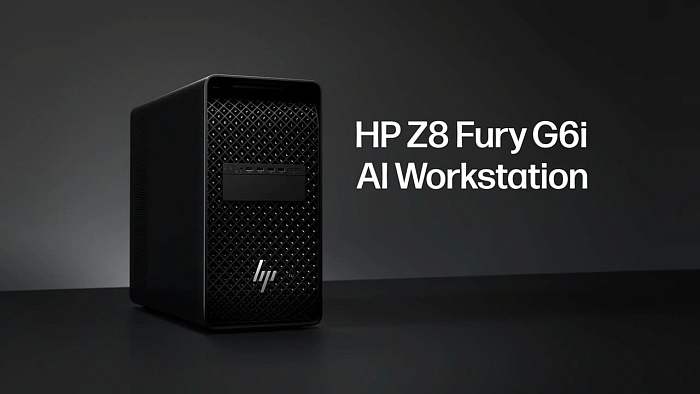 Рабочая станция HP Z8 Fury G6i поддерживает подключение четырёх видеокарт RTX PRO 6000