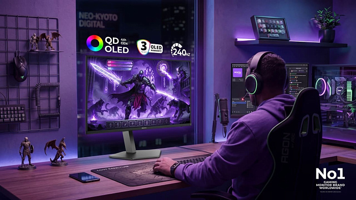 Премиальный монитор AOC AGON PRO AG326UZD2 полагается на QD-OLED четвёртого поколения