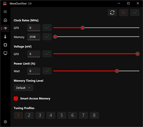 Релизнулась утилита MoreClockTool 2.0 для разгона видеокарт AMD Radeon